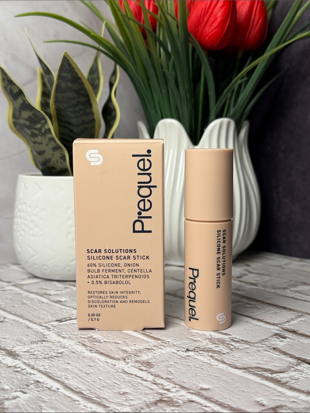 Prequel Silicone Scar Stick Primer in Beige — Skin Restoring Makeup Base